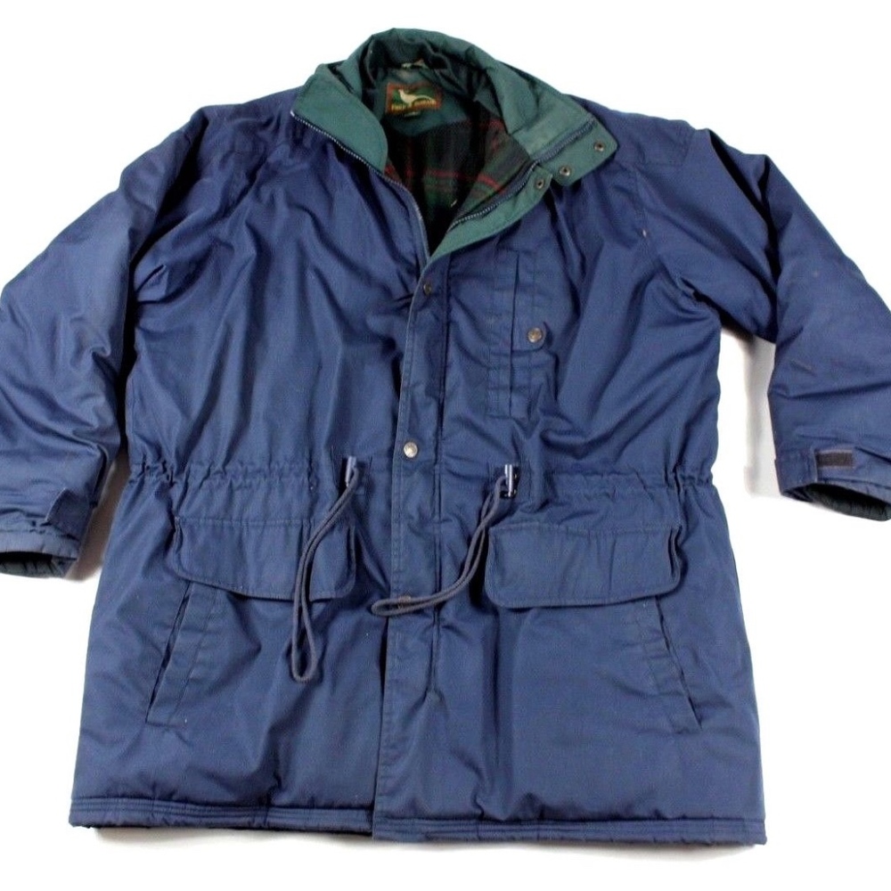 Vintage Field and Stream Puffer Jacket Blue 2XL